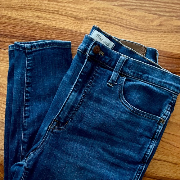 Madewell Women's Skinny Jeans in Deep Blue Stretch Denim Size 30 - Picture 3 of 9